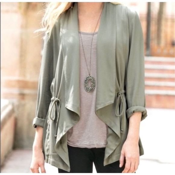 Soft Surroundings Jackets & Blazers - SOFT SURROUNDINGS Chelsea jacket olive green medium cardigan‎